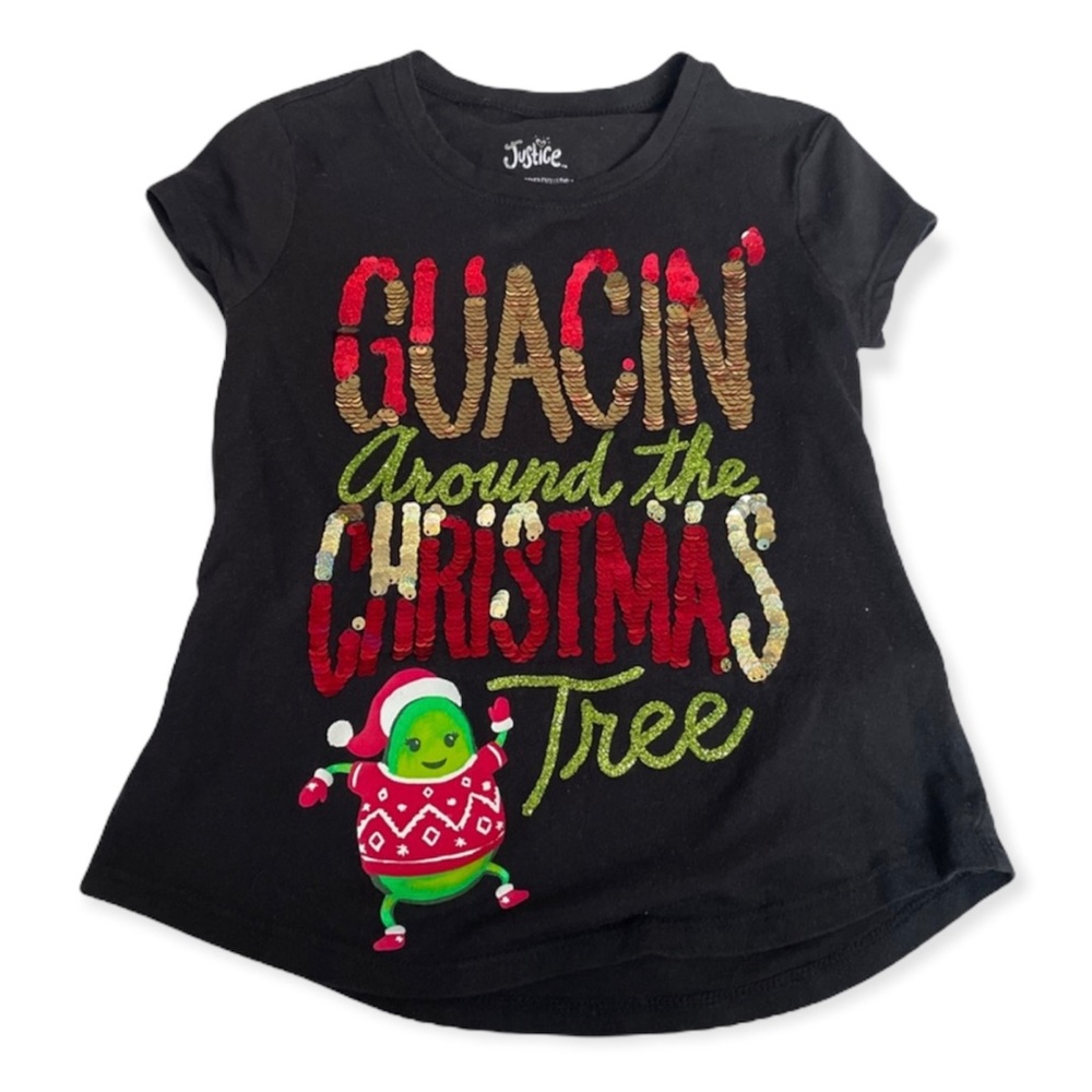 Justice Christmas tee
